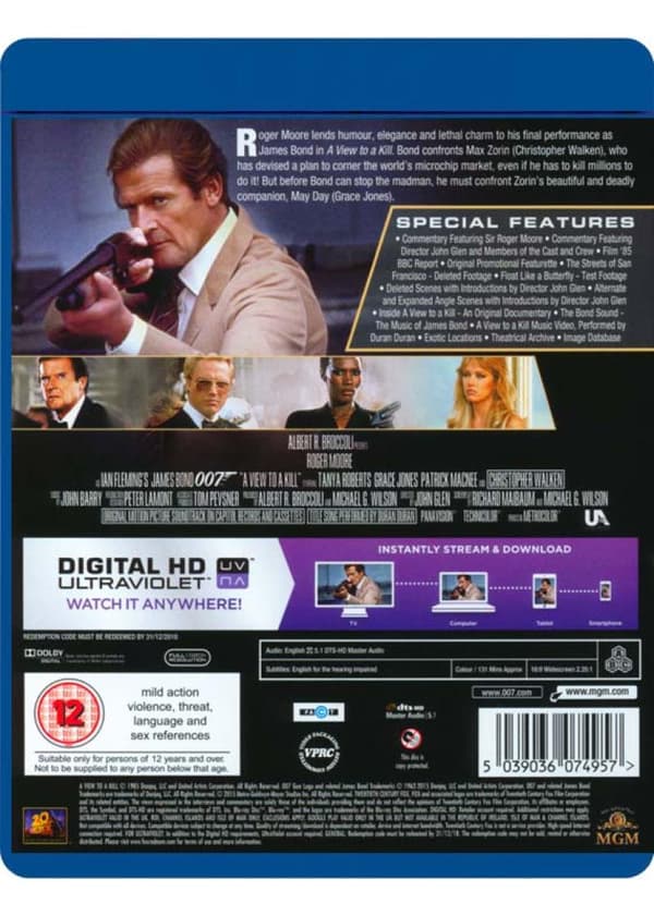 A View to a Kill (1985) (Blu-Ray)