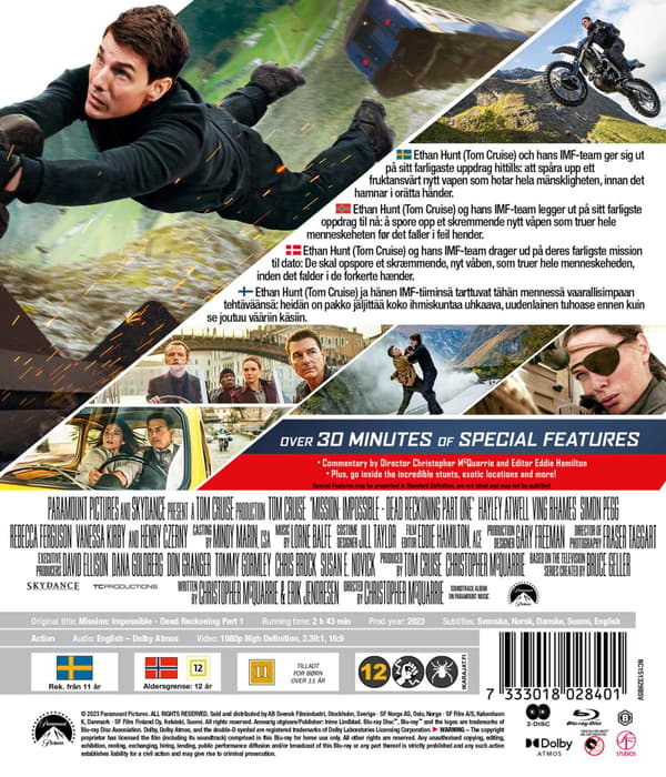 Mission: Impossible: Dead Reckoning Part One (2023) (Blu-Ray)