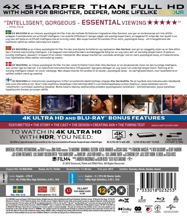 Ex Machina (2014) (4K UHD)