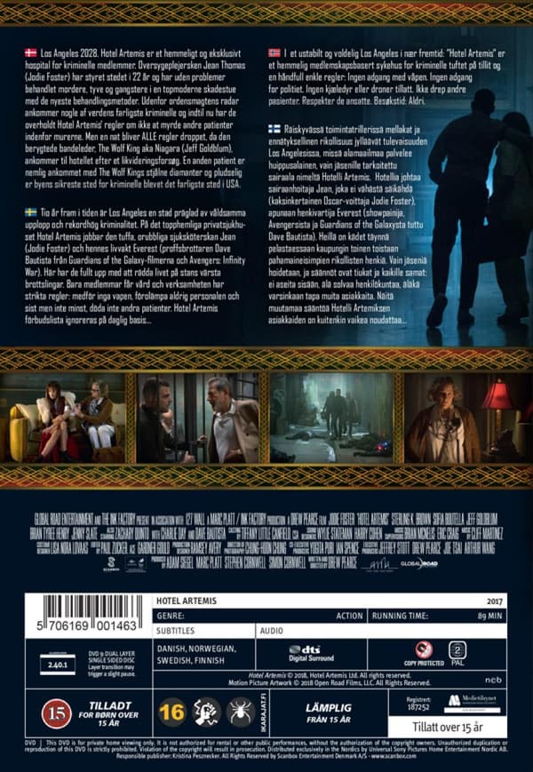 Hotel Artemis (2018) (DVD)