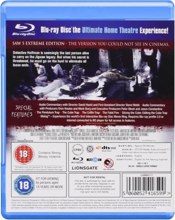 Saw V (2008) (Blu-Ray)