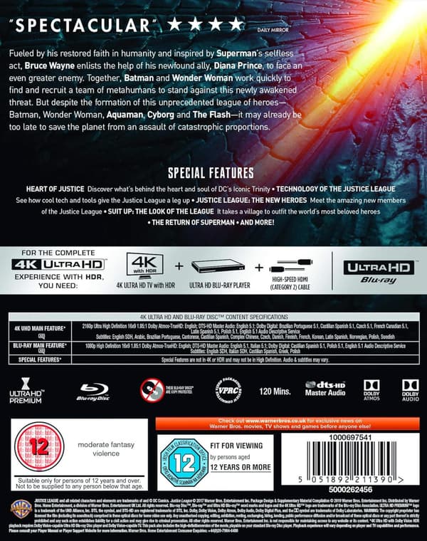 Justice League (2017) (4K UHD)