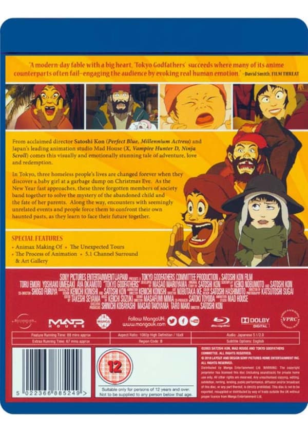 Tokyo Godfathers (2003) (Blu-Ray)