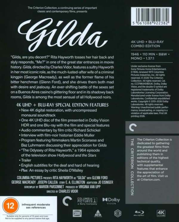 Gilda (1946) (4K UHD)