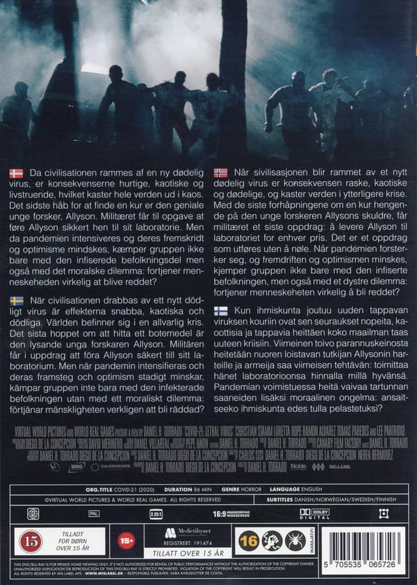 Covid 21: Lethal Virus (2021) (DVD)