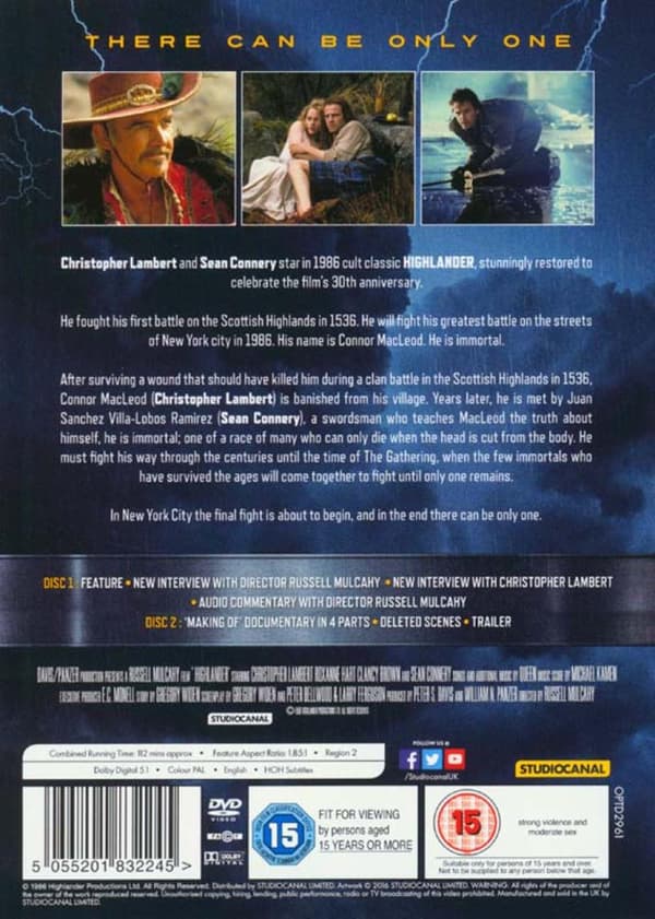 Highlander (1986) (DVD)