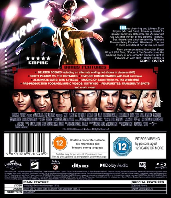 Scott Pilgrim vs The World (2010) (Blu-Ray)