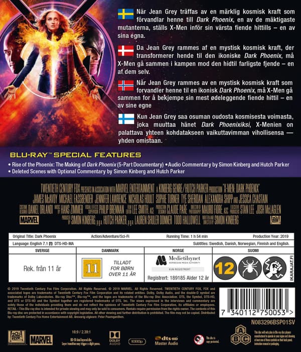X-Men: Dark Phoenix (2019) (Blu-Ray)