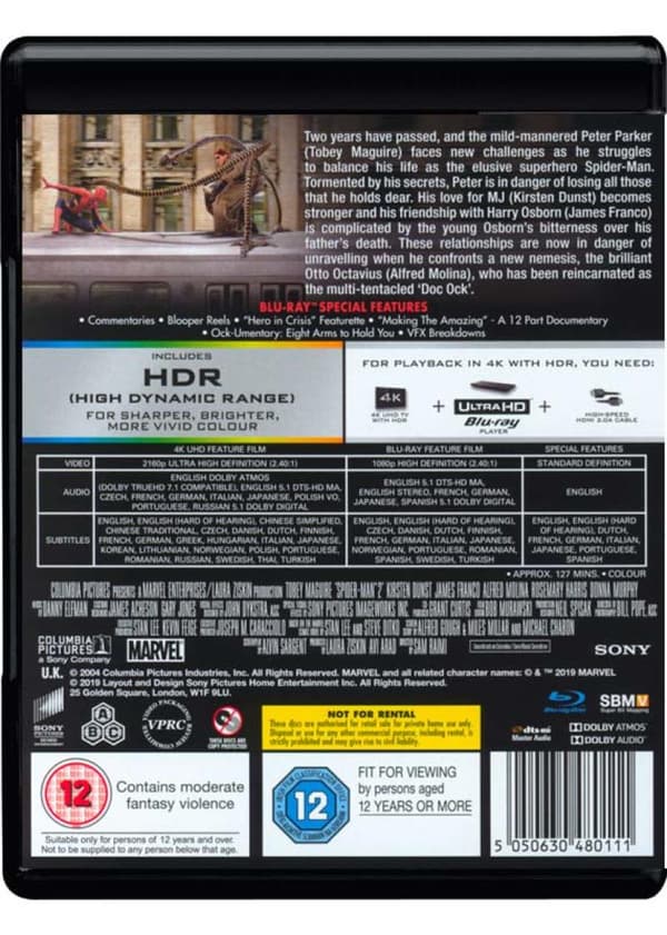Spider-Man 2 (2004) (4K UHD)