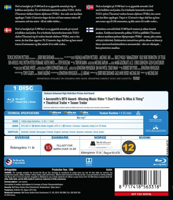 Armageddon (1998) (Blu-Ray)
