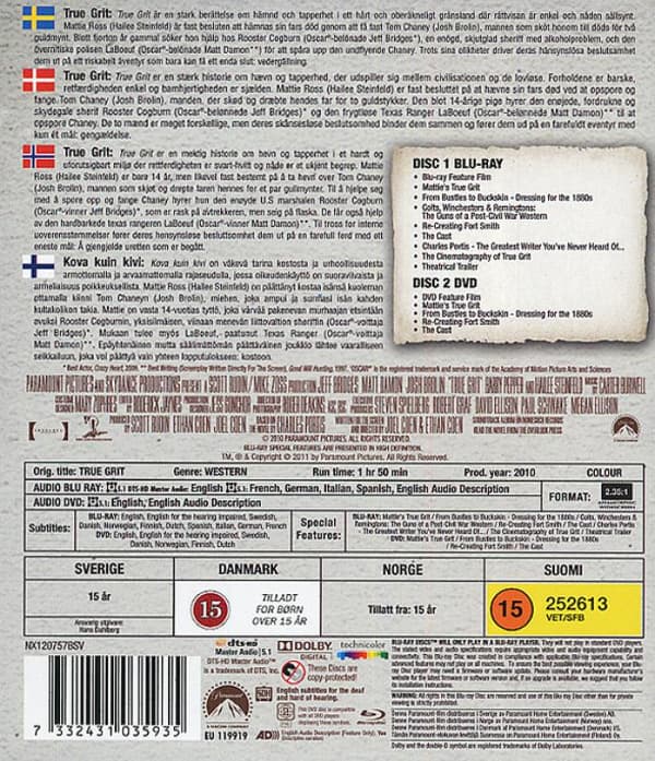 True Grit (2010)  (Blu-Ray)