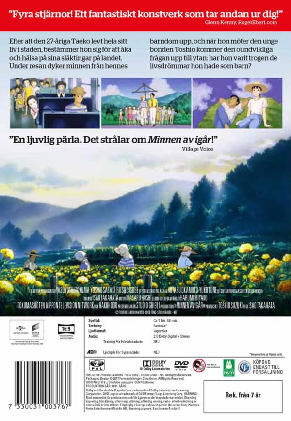 Minnen av igår (1991) (DVD)
