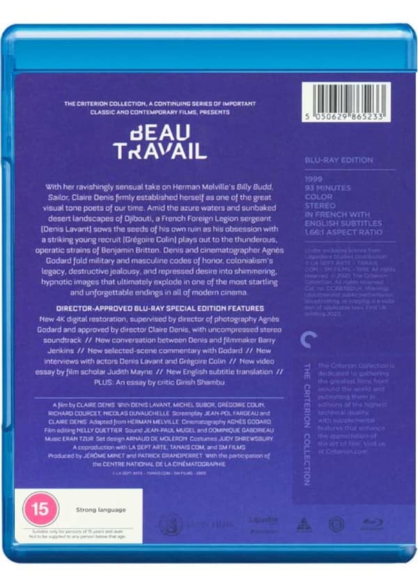 Beau Travail (1999) Blu-Ray (import)