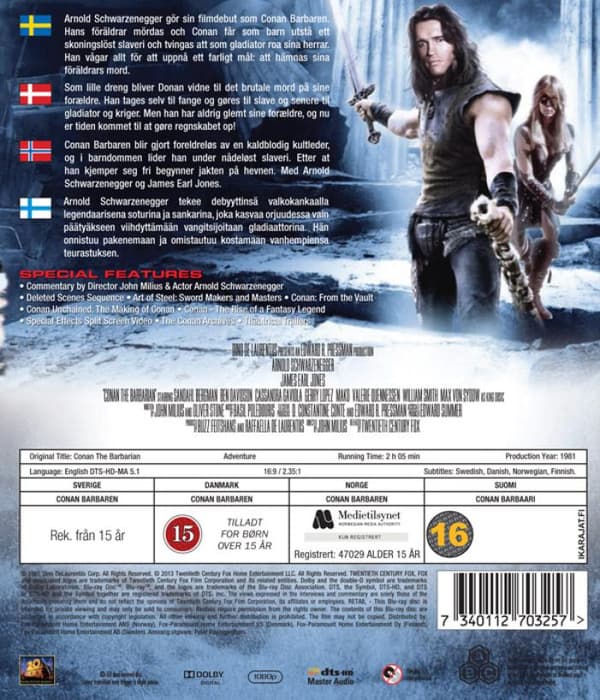 Conan The Barbarian (1982) (Blu-Ray)