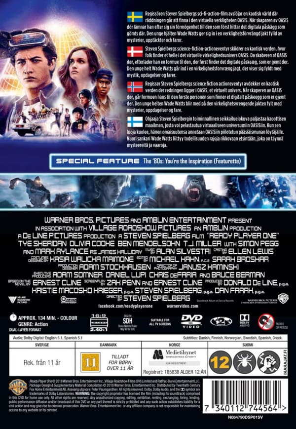 Ready Player One (2018) (DVD)