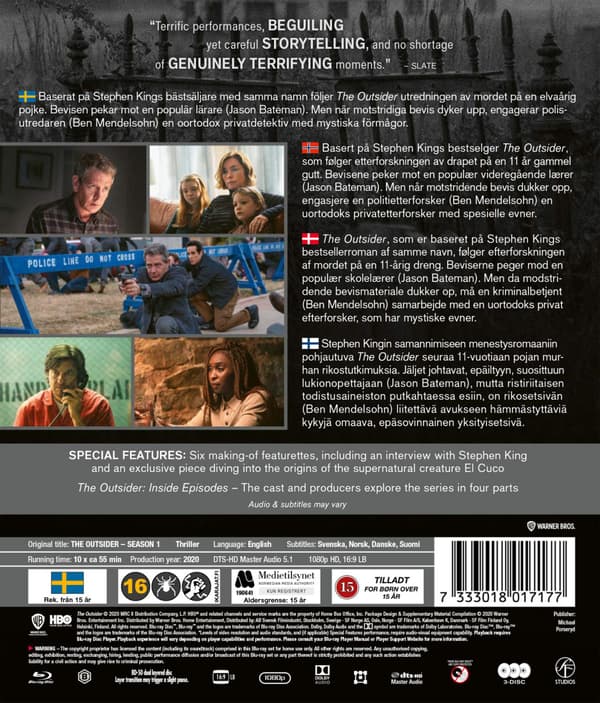 The Outsider (2020) Mini Series (Blu-Ray)