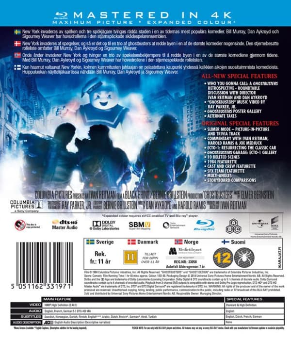 Ghostbusters (1984) (Blu-Ray)