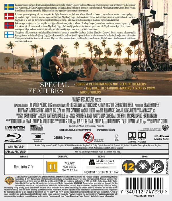 A Star Is Born (2018) (Blu-Ray)