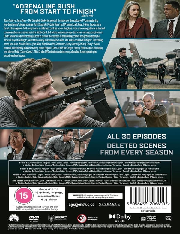 Jack Ryan The Complete Series (2018-2023) (DVD)