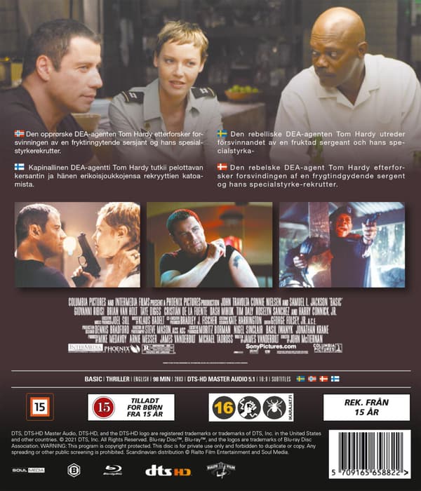 Basic (2003) Blu-Ray (svensk text)
