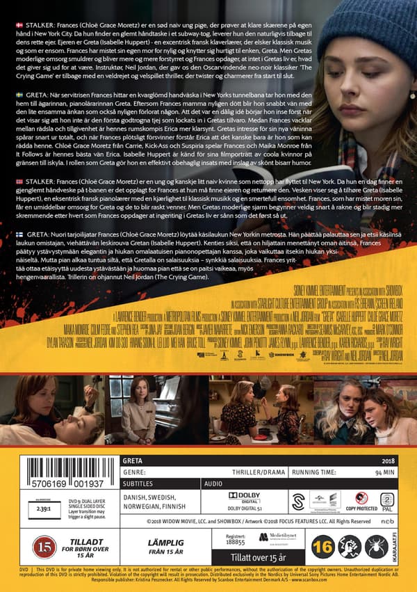 Stalker (aka Greta (2018) (DVD)