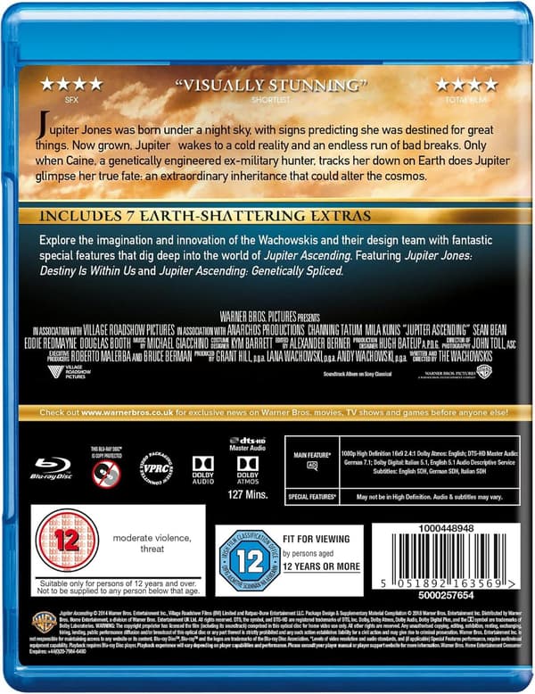 Jupiter Ascending (2015) (Blu-Ray)