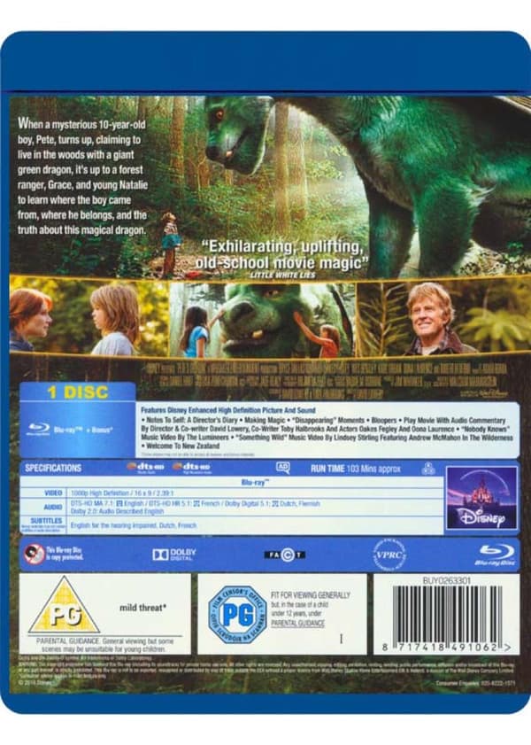 Petes Dragon (2016) (Blu-Ray)