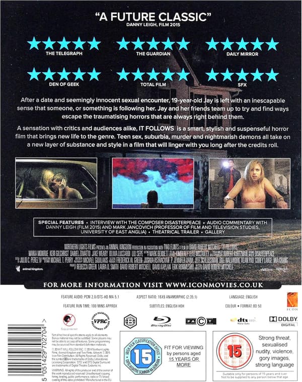 It Follows (2014) Blu-Ray (import)