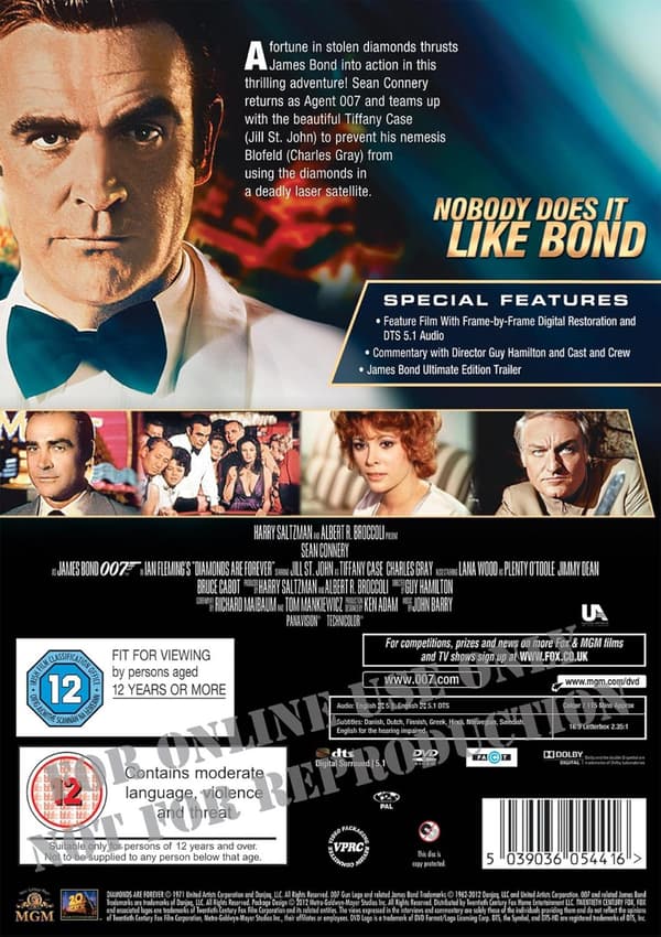 Diamonds Are Forever (1971) (DVD)
