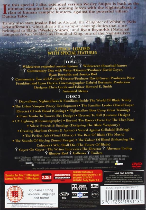 Blade: Trinity (2004) DVD (import)