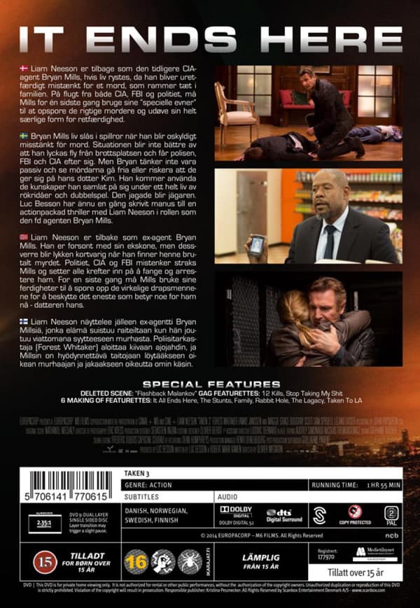Taken 3 (2014) (DVD)