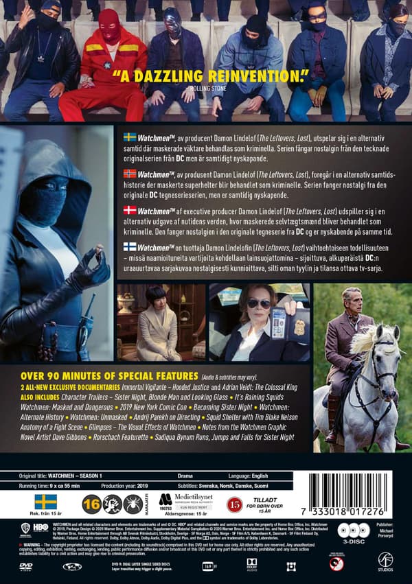 Watchmen (2019) Mini Series (DVD)