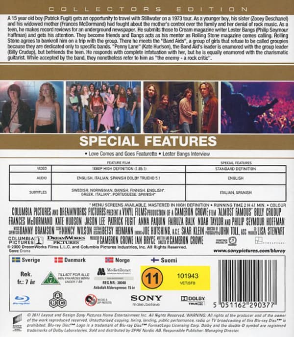 Almost Famous (2000) (Blu-Ray)