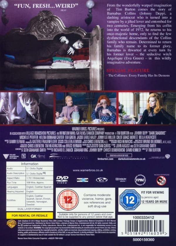 Dark Shadows (2012) (DVD)