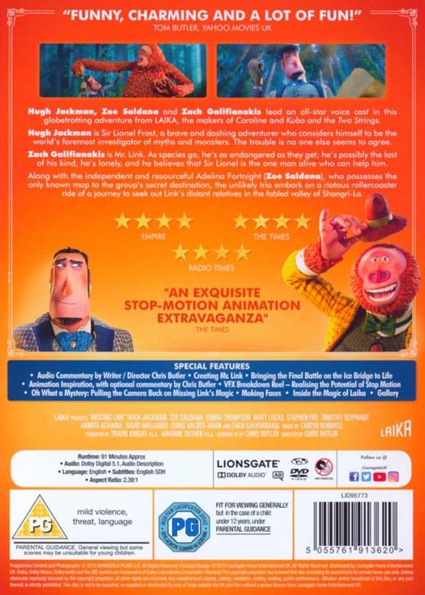Missing Link (2019) (DVD)