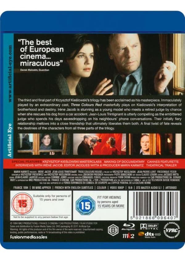 Three Colours: Red (1994) (Blu-Ray)