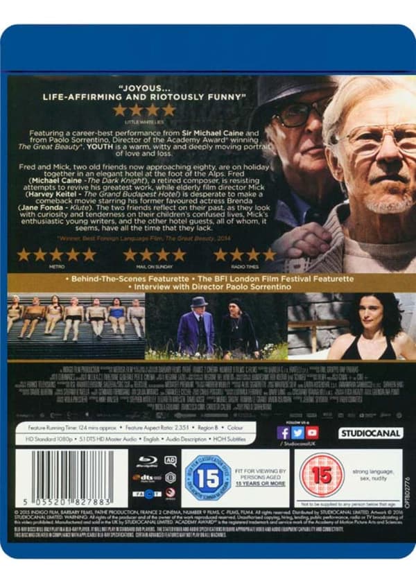 Youth (2015) (Blu-Ray)