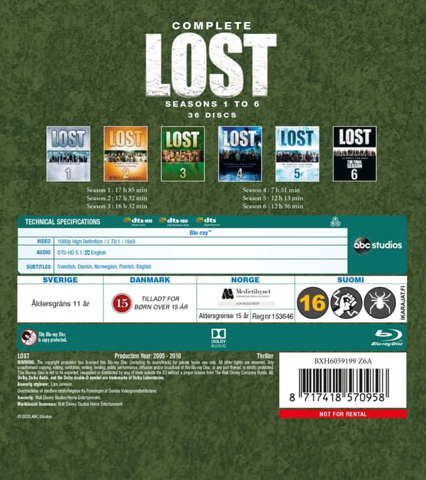 Lost The Complete Series (2004-2020) (Blu-Ray)