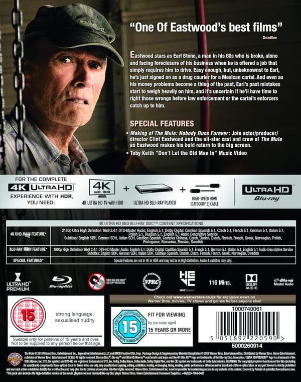 The Mule (2018) (4K UHD)