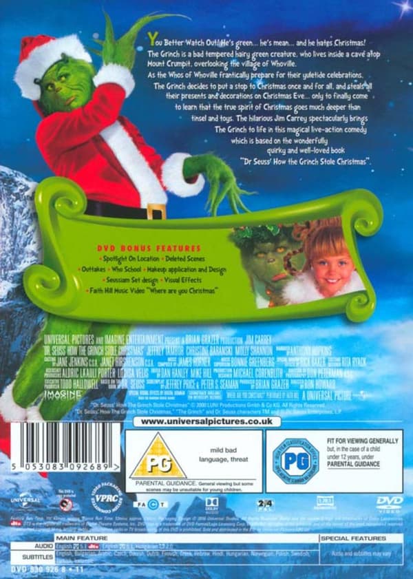 How the Grinch Stole Christmas (2000) (DVD)