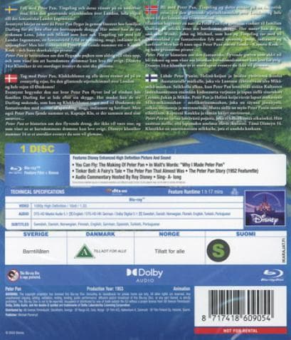 Peter Pan (1953) (Blu-Ray)