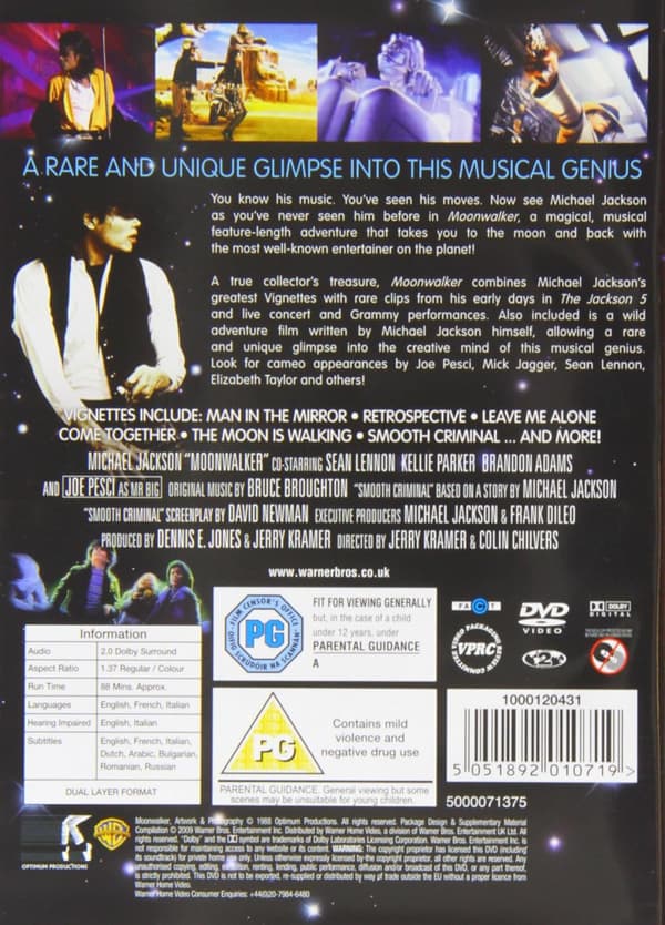 Moonwalker (1988) (DVD)