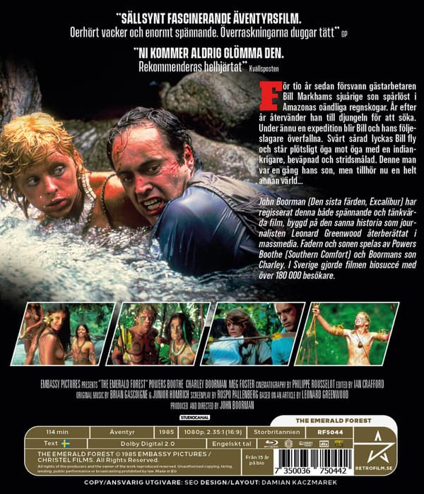 Amazonas (aka The Emerald Forest) (1985) (Blu-Ray)