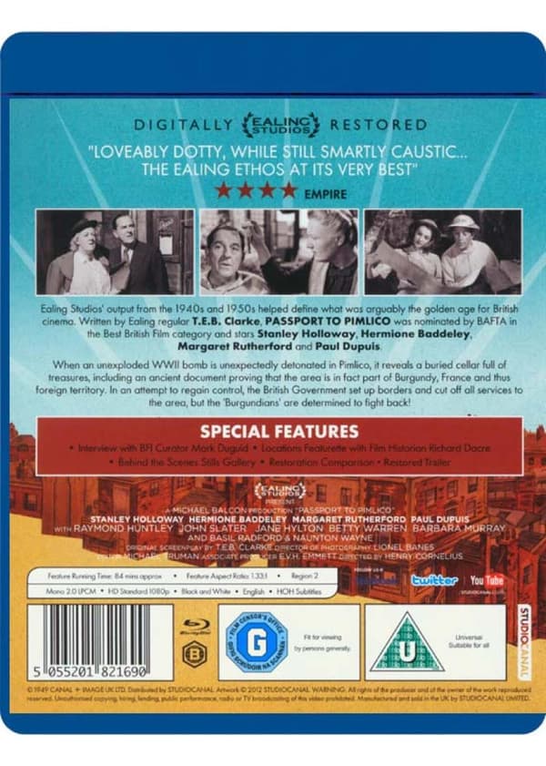 Passport To Pimlico (1949) (Blu-Ray)