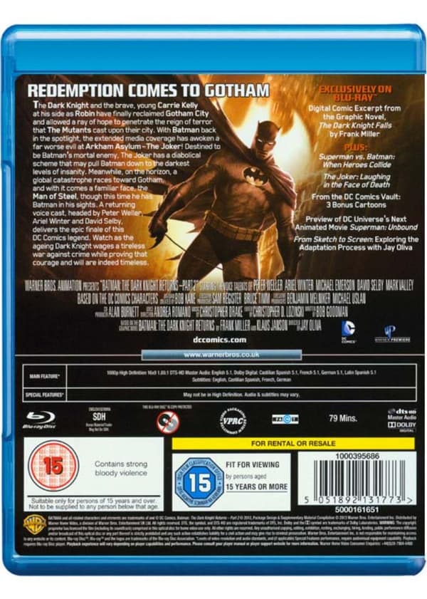 Batman: The Dark Knight Returns, Part 2 (2013) (Blu-Ray)