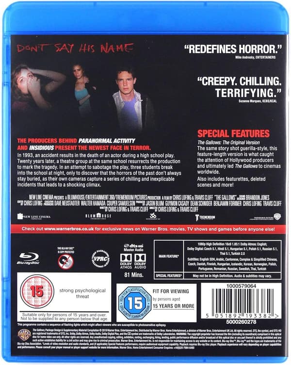 The Gallows: Act I (2015) (Blu-Ray)