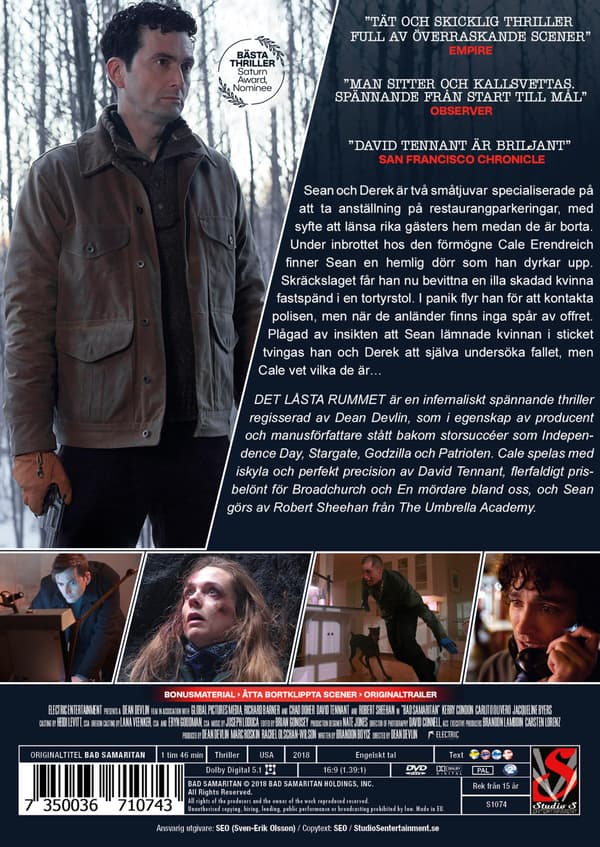 Det låsta rummet (aka Bad Samaritan) (2018) (DVD)