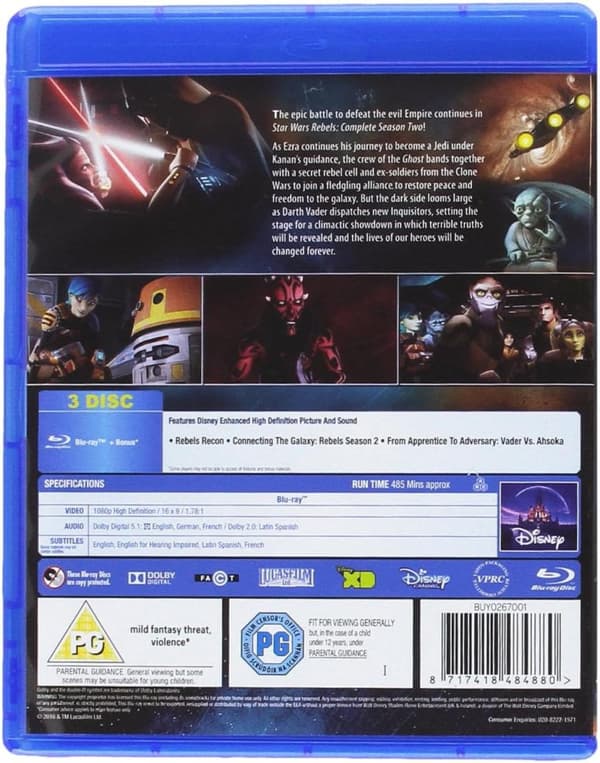 Star Wars: Rebels Season 2 (2015) (Blu-Ray)