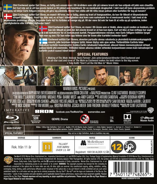 The Mule (2018) (Blu-Ray)