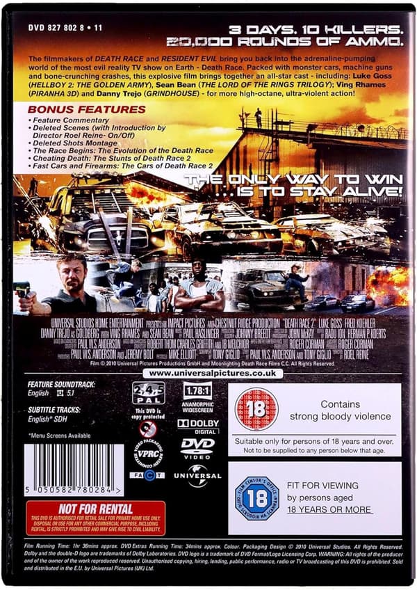 Death Race 2 (2010) (DVD)